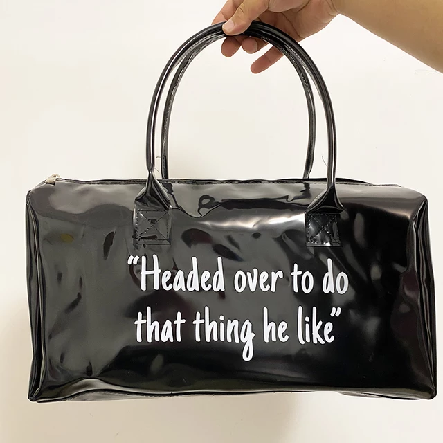 Transparent Funny Overnight Bags